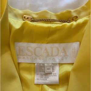 Selling a yellow blazer by Escado.  Beautiful bright happy color !